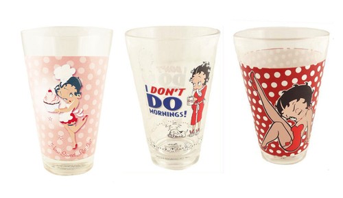 Betty boop half pint glasses - boop,