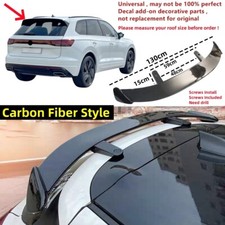 For VW Touareg MK3 2023-2025 Rear Roof Spoiler Wing Carbon Fiber Style Universal