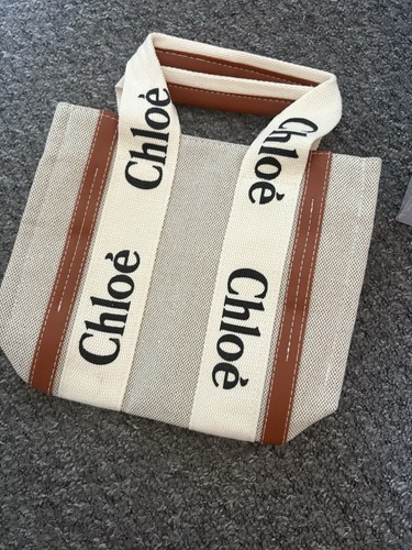 Canvas small leather tote - canvas,