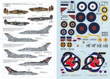 XTRADECAL 1/48 Hurricane Mk.I Tornado F.3 Spitfire Mk.IXc 111 Squadron (RAF)