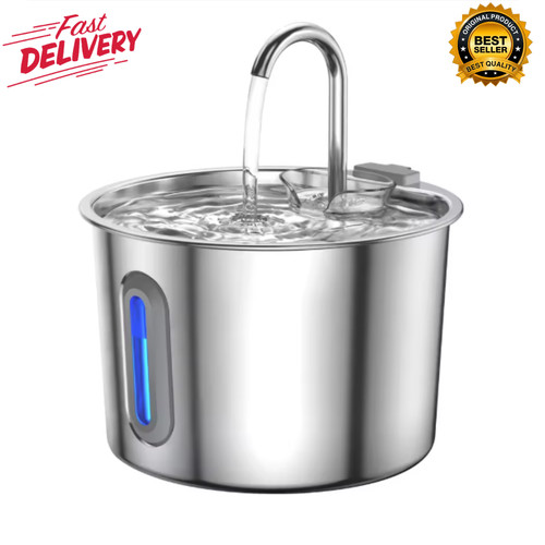 Stainless steel cat water - 2.2l,