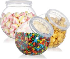 3 Pack Candy Jars with Lids