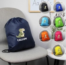 Dinosaur PE Bag Children’s Sport Bag Personalised PE Bag for Boys Sports Day