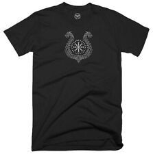 Dragon Boat T Shirt Vikings Clothing Valhalla Vegvisir Floki Ship Odin Thor Top