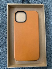 NOMAD Modern Leather Case iPhone 14 / 14 Pro MagSafe (Black Brown English Tan)