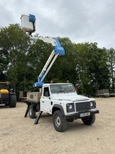 Landrover Defender Cherry Picker Mewp Access Platform 2015 AIRCON UK Power + VAT