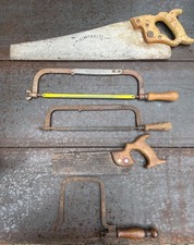 Collection of 5 Vintage Saws Including Nonpareil No118 / Eclipse No60B