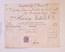 Victorian 1896 receipt invoice