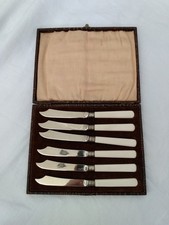 6 Vintage Silver Plated Shaped