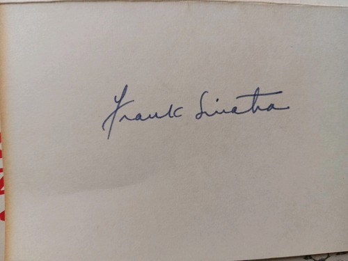 Frank sinatra genuine signed - frank,