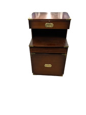 Vintage Military Campaign Chippy Heath Telephone Seat with Storage.