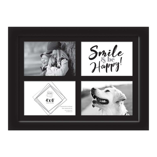 Black multi picture glass - ,