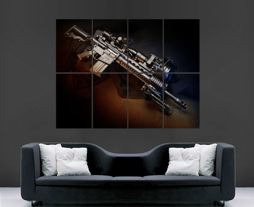 M16 rifle gun poster automatic - m16,