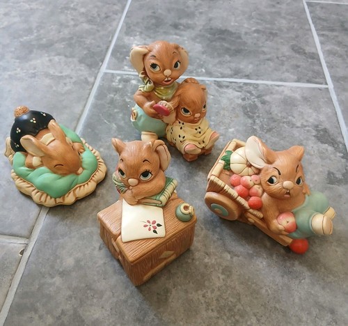 Pendelfin rabbits painted - rabbits,