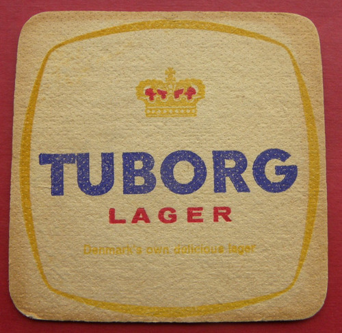 Tuborg beer mat - beer,