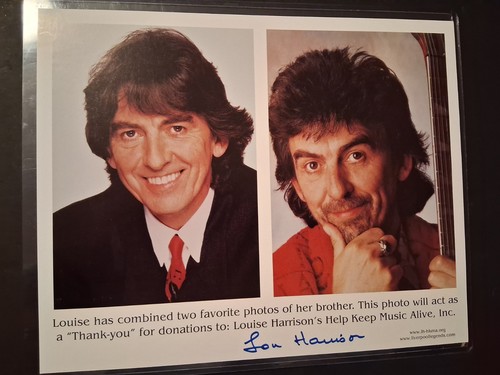 George harrison signed photo - george,