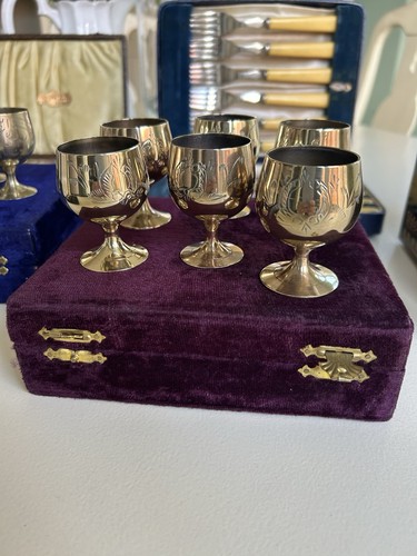 Set vintage brass - of, 6
