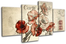 Red Flower Vintage Shabby Chic