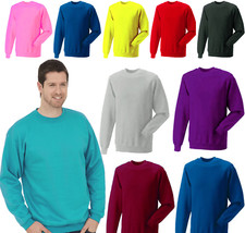 Men's Plain Sweatshirt Size XS to 6XL Soft Premium Jumper