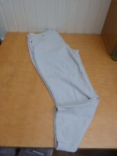 M&S Ladies/Women's Stone Coloured Trousers Size 20 Cotton Elastane Lycra