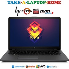 HP 255 G7 Ryzen Laptop Windows11 Big 15.6" SSD NVMe GAMING AMD Radeon Graphics
