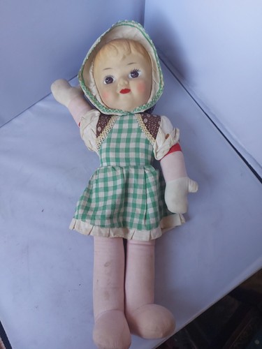 Vintage pram doll 40cm - pram, tall