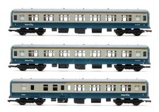 LIMA 'OO' GAUGE RAKE OF 3 INTERCITY MK2B BLUE/GREY 2X FK & 1X BFK COACHES