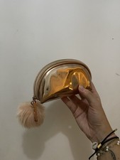 MAC Gold Travel-Size Cosmetics Bag Makeup Pouch Case Organizer