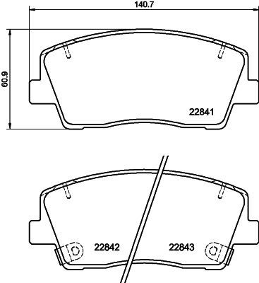 Mintex mdb4114 front brake - mdb4114, pad