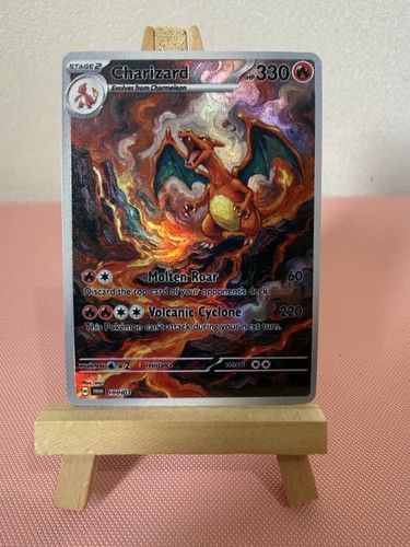 Charizard volcano pokemon - volcano, card