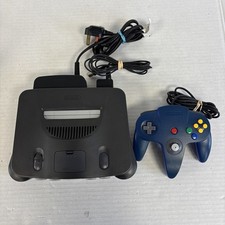 Nintendo 64 Console Full Set Up Blue Controller & Leads