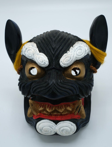 Japanese resin oni noh mask - japanese,