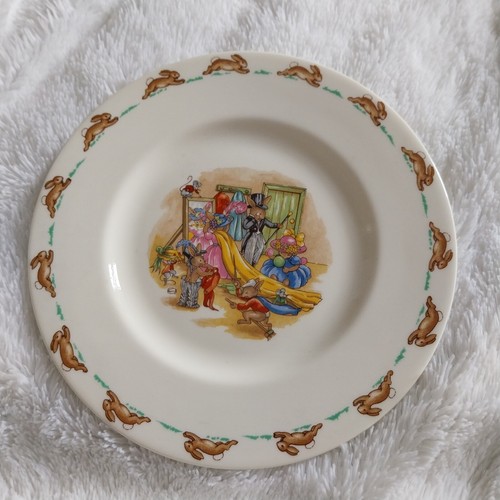 Bunnykins plate bunnies bunny - bunnykins,