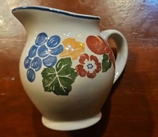 Vintage Chianti Harvest Fruit Ceramic Milk Jug Creamer - Staffordshire Tableware