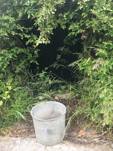 Tall galvanised zinc metal - tall,
