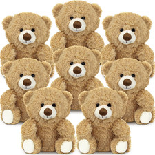 8 Pack Small Teddy Bears 20Cm
