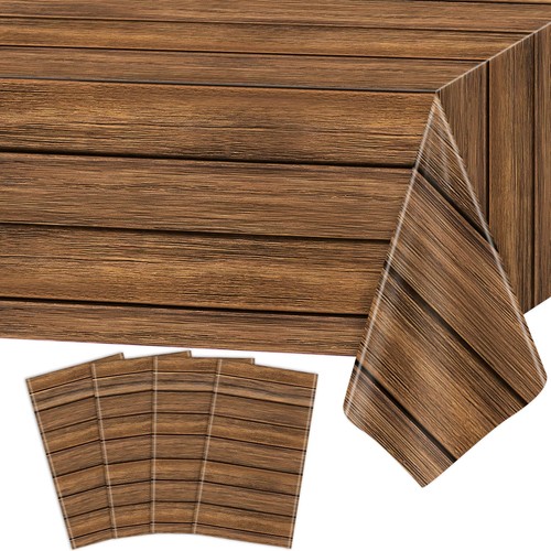 Pack wood grain tablecloth - wood,