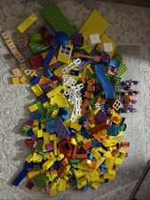 LEGO Duplo 384 Pcs Bundle Includes Peppa Pig Figures And 15”x 15”Building Board 