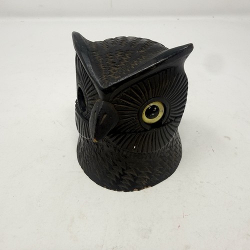 Antique ink well - well, owl