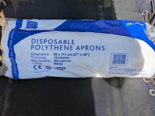 Disposable plastic aprons blue - disposable,