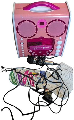 Singing machine classic pink - machine,