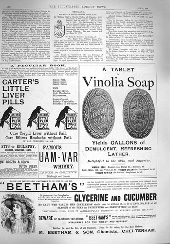 Original old antique print - old,