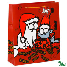 6 X Simons Cat Christmas Gift Bags Extra Large - MULTIPACK BUY - Sent Boxed