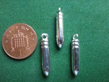10 Bullet Charms - bright