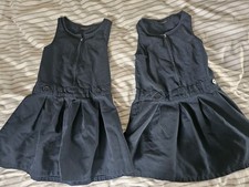 Girls Navy School Pinafore