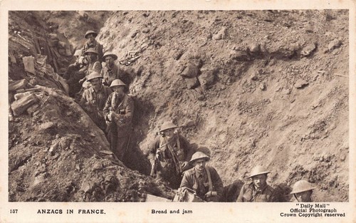 Postcard military wwi anzacs - military,