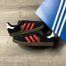 Adidas Originals Gazelle ‘Black / Red / Gum Sole’ - Size UK 12 / EU 47 1/3