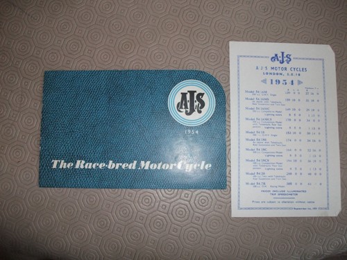Ajs 1954 sales - 1954,