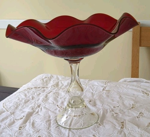 1970 hand blown - hand, ruby