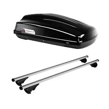 Roof Rack & Roof Box 340L for Renault Grand Scenic 2009-2016 Raised Roof Rails